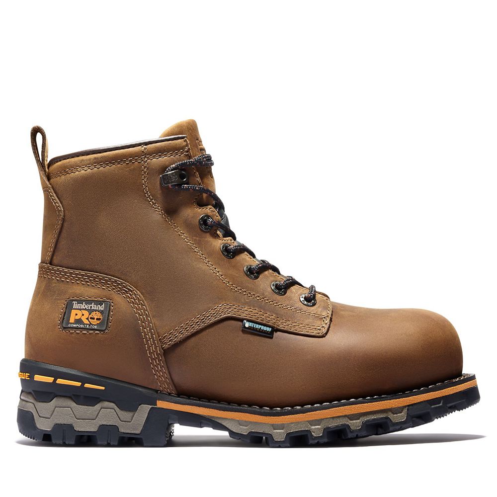 Timberland Mens Work Boots PRO® Boondock 6\" Comp Toe - Brown - India EL7468201